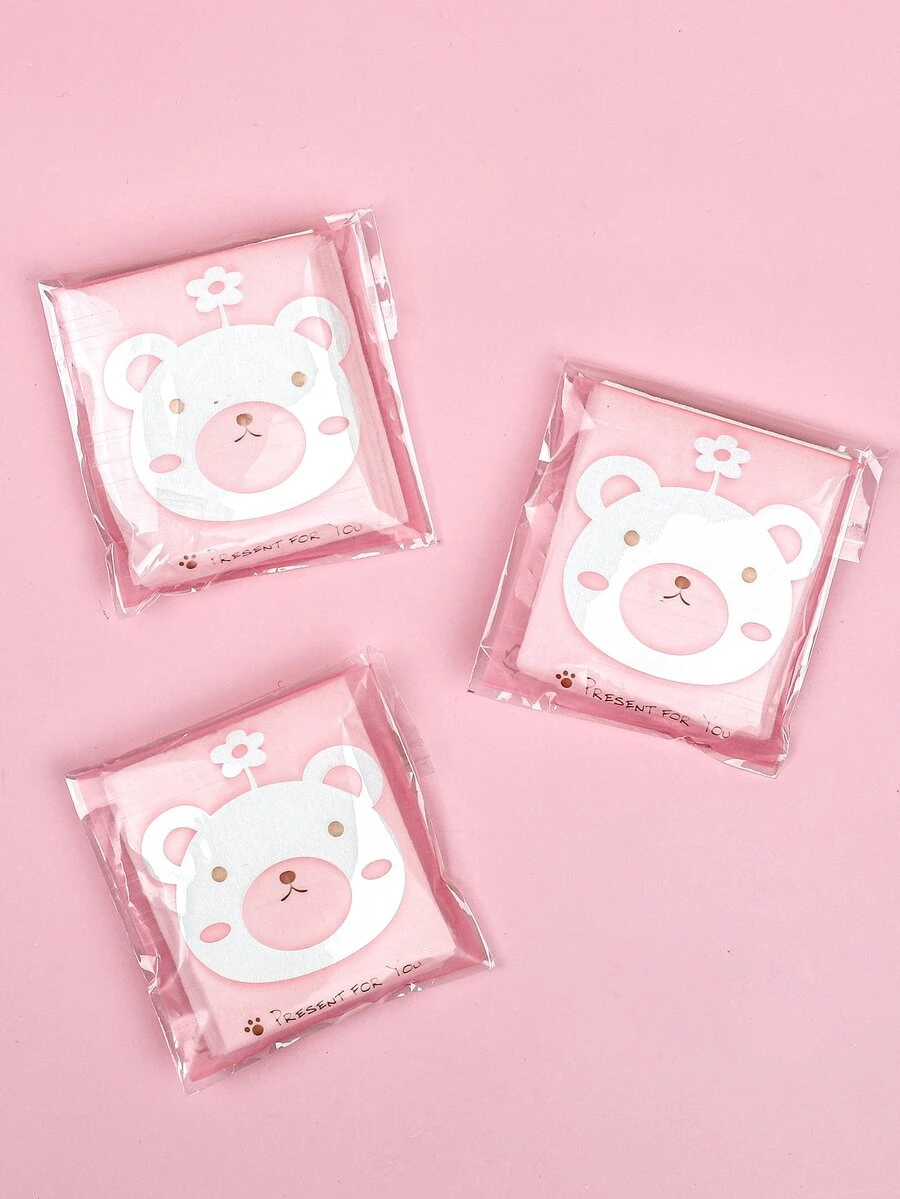 100 hojas Almohadilla Maquillaje facial - Blanco - Ver 1