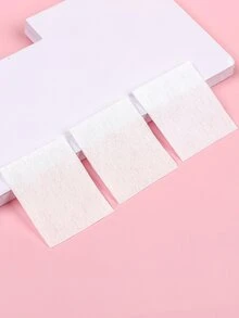 100 hojas Almohadilla Maquillaje facial - Blanco - Ver 3