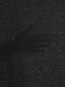 Calvaya Plus Curved Hem V-neck Tee