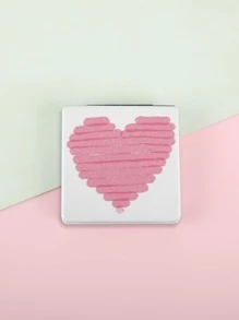 Heart Print Foldable Mirror - Multicolor - View 5