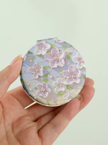 1 件双面化妆镜高跟鞋女孩漂亮花朵圆形方形礼物送给妈妈女朋友姐妹朋友老师恋人、化妆、便宜、房间装饰、梳妆台、旅行、卧室、化妆配件、镜子、梳妆镜、迷你镜、小镜子、小镜子、手镜 - 彩色 - 查看 5