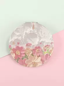 1 Piece Double Sided Makeup Mirror High Heels Girls Pretty Floral Round Square Gift For Best Mum Girlfriends Sisters Friends Teachers, Makeup, Cheap, Room Decor, Vanity, Travel, Bedroom, Makeup Accessories, Mirror, Vanity Mirror, Mini Mirror, Compact Mirror, Mirror Small, Hand Mirror,Cheap,Stocking Stuffers,Makeup,Makeup Tools,Cheap Stuff,Gifts,Gifts For Women,Christmas Gifts - Multicolor - View 5