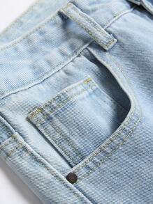 Hombres Jeans ajustados desgarro algodón - Lavado ligero - Ver 5