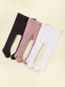 3pairs Baby Mixed Color Tights - Multicolor - View 2