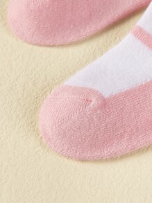 5對嬰兒氣泡口系帶襪子 - 彩色 - 查看 6