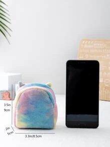 女孩卡通圖案零錢包 - 彩色 - 查看 3