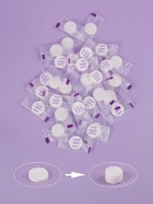 BIODE RUO Hydrotheraqy Wet, Comprimir hoja de papel facial comprimida, 30 piezas DIY Hoja de cara comprimida Desechable Empaque independiente Especial Limpio y sin tazón sanitario