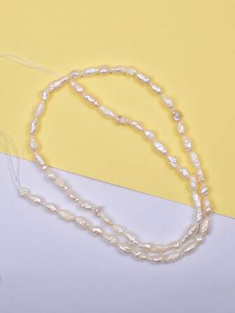 1strand Faux Pearl Beaded DIY Jewelry Accessory