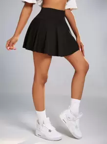 Eassivo Tummy Control Sports Skort With Phone Pocket Workout Athletic Skirt