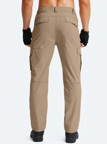 G Gradual 男士翻蓋口袋運動褲 - 卡其色 - 查看 2