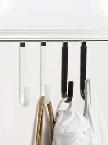 1 Cái Đa Năng Không Đục Lỗ Cửa Móc Sau Trắng Móc Treo Cửa Bằng Thép Không Gỉ Cho Hộ Gia Đình - trắng - Xem 5
