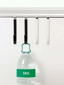 1 Cái Đa Năng Không Đục Lỗ Cửa Móc Sau Trắng Móc Treo Cửa Bằng Thép Không Gỉ Cho Hộ Gia Đình - trắng - Xem 6