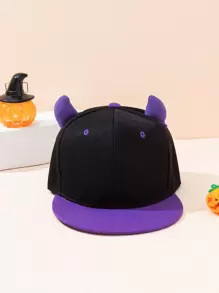 Men Two Tone Baseball Cap - Purple - View 1