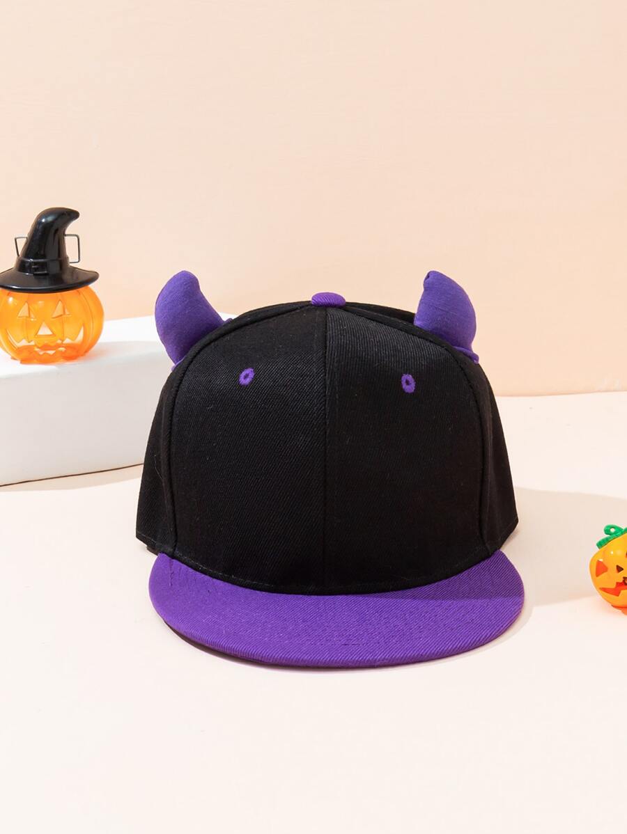 Men Two Tone Baseball Cap - Purple - View 1