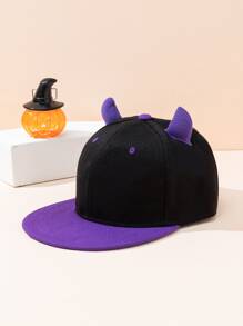 Men Two Tone Baseball Cap - Purple - View 2