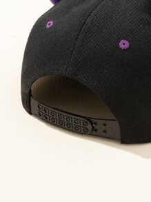 Men Two Tone Baseball Cap - Purple - View 3