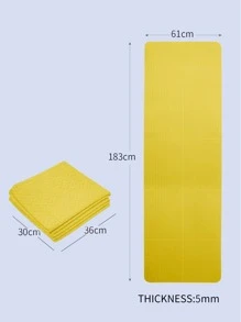 1 pieza Alfombra yoga 183*61CM plegable - Amarillo - Ver 3
