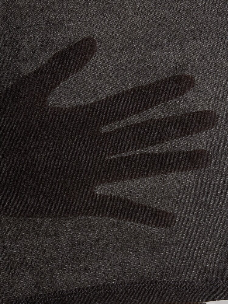 Heart Print Round Neck Tee