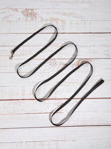 1pc Plain Pet Leash, Long Dog Leash For Outdoor Training - Black - View 3