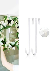 1pc Stainless Steel Multifunction Wall Hook - White - View 3