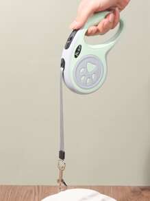 1pc 5M Retractable Pet Leash For Dog For Outdoor - Mint Green - View 3