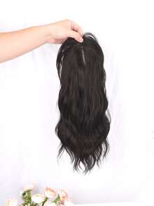 Topper tóc tổng hợp gợn sóng cơ thể ngắn - màu đen - Xem 3