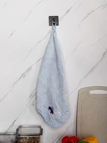 1pc Car Embroidery Washcloth - Multicolor - View 1