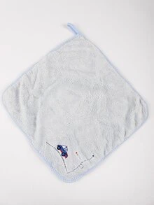 1pc Car Embroidery Washcloth - Multicolor - View 2