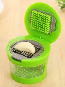 1 pieza Prensa para ajo de plástico multifuncional - Verde - Ver 6