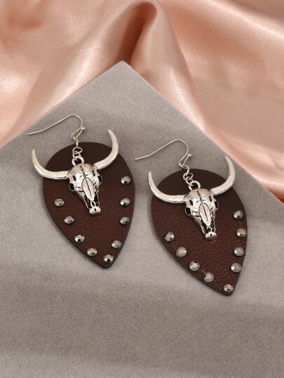 Cattle Head Drop Earrings
