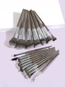 MAANGE 18/37 piezas de herramientas de maquillaje que incluyen: 18 piezas de set de brochas de maquillaje + 15 accesorios de borlas + 1 tazón de silicona + 1 huevo para lavar brochas + 1 bolsa de terciopelo + 1 bolsa de lavado. Set de brochas de maquillaje, set de maquillaje, kit de brochas de maquillaje, set de brochas de maquillaje completo, kit de maquillaje completo, set de brochas, kit de brochas, set de brochas de maquillaje, set de regalo de maquillaje - Marrón - Ver 1