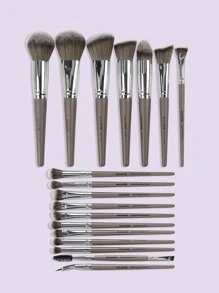 MAANGE 18/37 piezas de herramientas de maquillaje que incluyen: 18 piezas de set de brochas de maquillaje + 15 accesorios de borlas + 1 tazón de silicona + 1 huevo para lavar brochas + 1 bolsa de terciopelo + 1 bolsa de lavado. Set de brochas de maquillaje, set de maquillaje, kit de brochas de maquillaje, set de brochas de maquillaje completo, kit de maquillaje completo, set de brochas, kit de brochas, set de brochas de maquillaje, set de regalo de maquillaje - Marrón - Ver 2