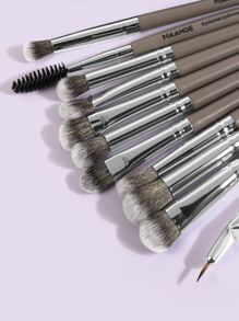 MAANGE 18/37 piezas de herramientas de maquillaje que incluyen: 18 piezas de set de brochas de maquillaje + 15 accesorios de borlas + 1 tazón de silicona + 1 huevo para lavar brochas + 1 bolsa de terciopelo + 1 bolsa de lavado. Set de brochas de maquillaje, set de maquillaje, kit de brochas de maquillaje, set de brochas de maquillaje completo, kit de maquillaje completo, set de brochas, kit de brochas, set de brochas de maquillaje, set de regalo de maquillaje - Marrón - Ver 3