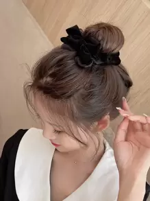 Nơ trang trí dây buộc tóc thanh lịch ngày lễ tình nhân Valentine - màu đen - Xem 5