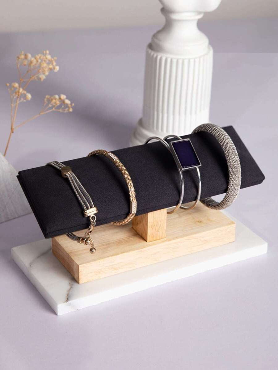 Solid Jewelry Storage Rack - Black - View 1