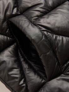 ZIAI Zip Up Puff Women's Winter Warm Padded Coat - Black - View 4