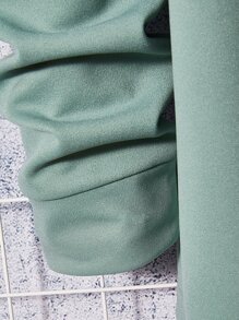 GENTILAND Áo thun nam vừa vặn cổ tròn dài tay khẩu hiệu Tee chữ đồ họa đơn giản Polyester - Màu xanh Bạc hà - Xem 4