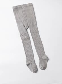 1PC Girl's Spring And Autumn Style Solid Color Versatile Leggings And Pantyhose, Comfortable And Casual, Versatile And Elastic  And Breathability - Grey - View 2