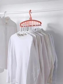 1 pieza Estante organizador de perchas liso - Rosa - Ver 1