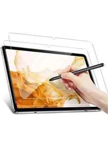 2入組高清鋼化膜屏幕保護膜與三星 Galaxy Tab 兼容 - 無色 - 查看 2