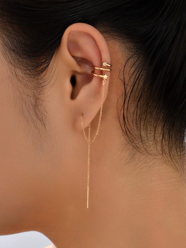 2pcs Minimalist Ear Cuff SHEIN UK