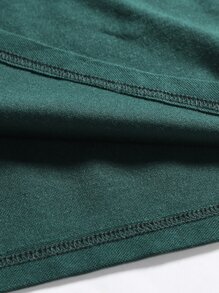 Manfinity Homme Áo thun có cổ Nam Nút phía trước Sọc ca rô Giải trí - Màu xanh lá cây đậm - Xem 7