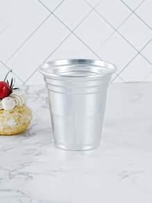 Solid Aluminum Cup - Silver - View 5