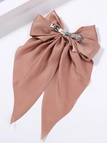 1 Máy Tính Nữ Kích Thước Nhỏ Nơ Kẹp Tóc Có Kẹp Cá Sấu, Phụ Kiện Tóc Dễ Thương - Cà phê - Xem 3