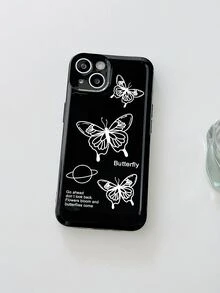 Butterfly Pattern Phone Case - Multicolor - View 3