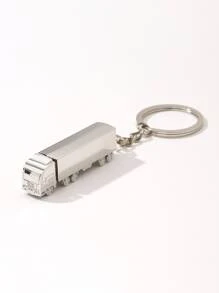 Móc khóa xe tải lớn cá nhân hóa dành cho nam, móc khóa mô hình xe hơi mini 3D, quà tặng sáng tạo cho trẻ em và bạn bè, phụ kiện túi xách, phụ kiện ba lô đi học, dây đeo túi phong cách Goth Y2k dễ thương, có ngăn đựng thẻ, phụ kiện túi xách, phụ kiện Giáng sinh - Bạc - Xem 1