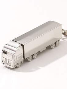 Móc khóa xe tải lớn cá nhân hóa dành cho nam, móc khóa mô hình xe hơi mini 3D, quà tặng sáng tạo cho trẻ em và bạn bè, phụ kiện túi xách, phụ kiện ba lô đi học, dây đeo túi phong cách Goth Y2k dễ thương, có ngăn đựng thẻ, phụ kiện túi xách, phụ kiện Giáng sinh - Bạc - Xem 3