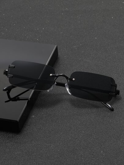 Men Rimless Fashion Glasses For Summer Outdoor Perfect For Friend As A Gift Vintage Shades Accessories Beach Accessories Glasses Shades For Summer Beach Vacation,Outdoor,Travel