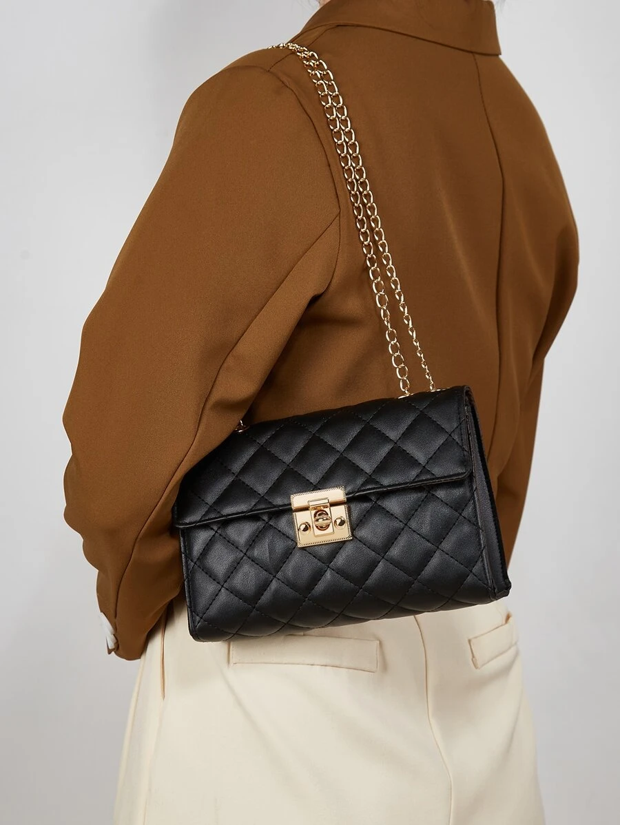 時尚的肩背包 - 黑色 - 查看 1