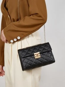 時尚的肩背包 - 黑色 - 查看 2